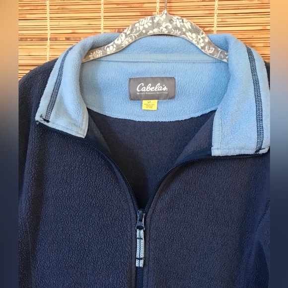 Cabela’s Fleece Zipper Jacket Size Large - Picture 2 of 8